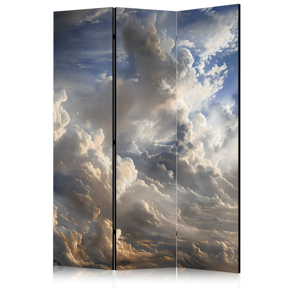 Parawan jednostronny Pejzaże 135x172 cm 3-częściowy szary | MIRAT.