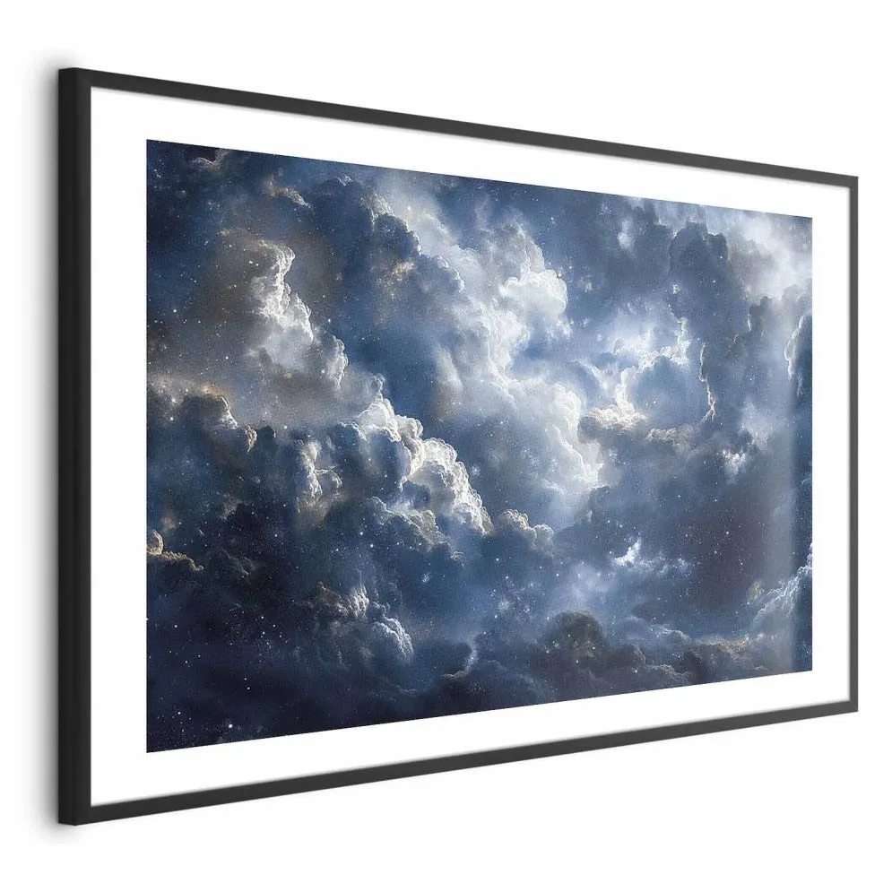Plakat Astronomiczne cuda 30x21cm z ramą czarną z marginesem | MIRAT.  kolekcja b-H-10057-ao-a