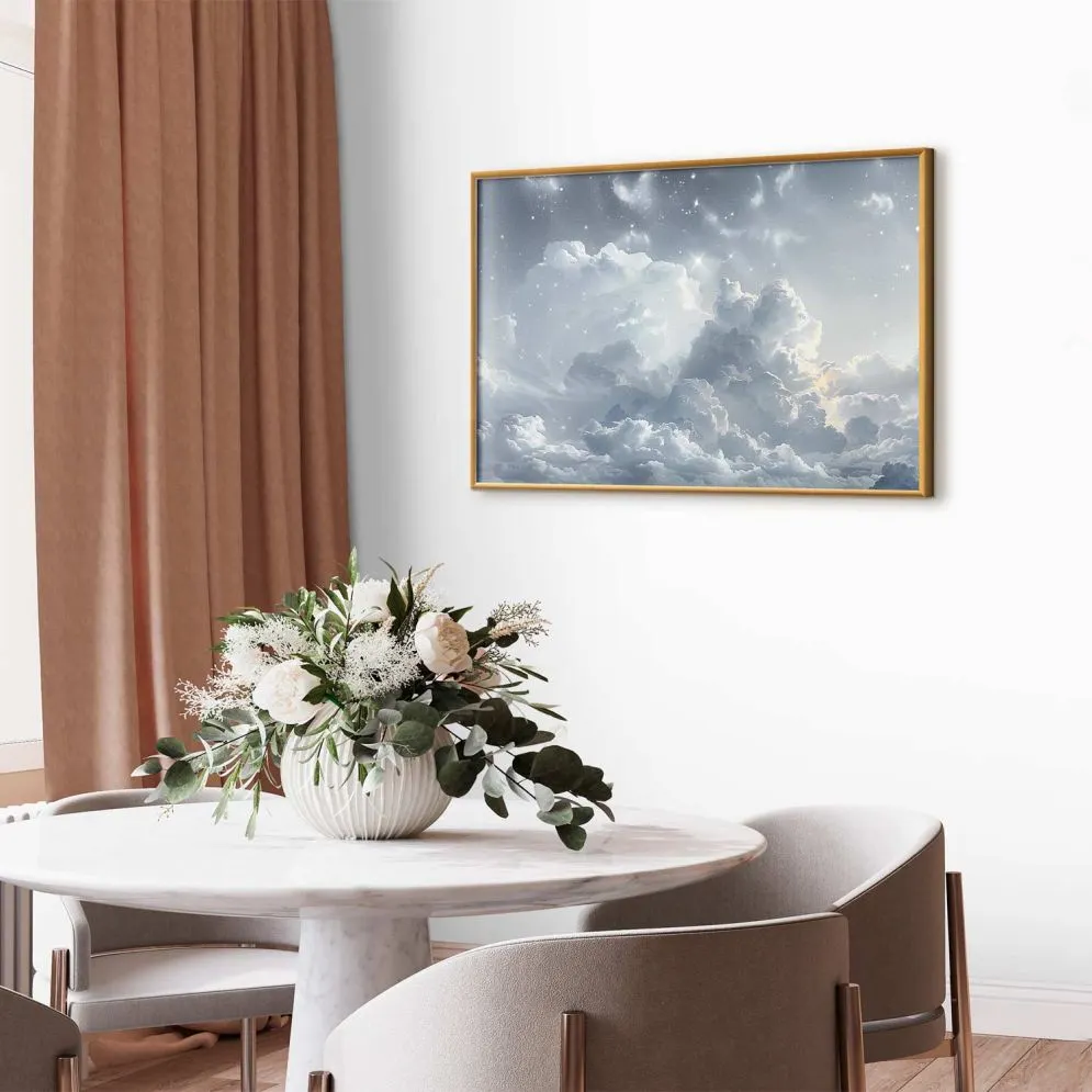 Plakat Astralny spokój 90x60cm z ramą złotą bez marginesu | MIRAT. kolekcja b-H-10060-ao-a