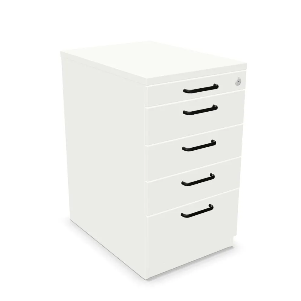 Kontenerek biurowy EASY SPACE 4D PB 43cm biały zamykany I sklep meblowy MIRAT.