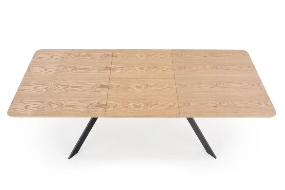 Stół BACARDI 160(220)x90 dąb/czarny rozkładany w stylu loft | MIRAT. w stylu LOFT kolekcja