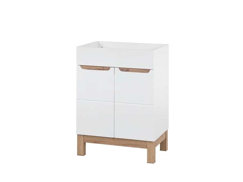 Szafka pod umywalkę BALI 60 cm biała stojąca | MIRAT. w stylu  kolekcja BALI