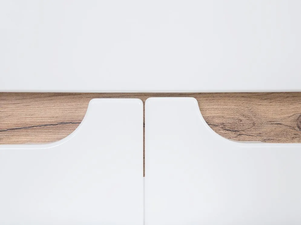Szafka pod umywalkę BALI 80 cm biały połysk stojąca | MIRAT. w stylu  kolekcja BALI