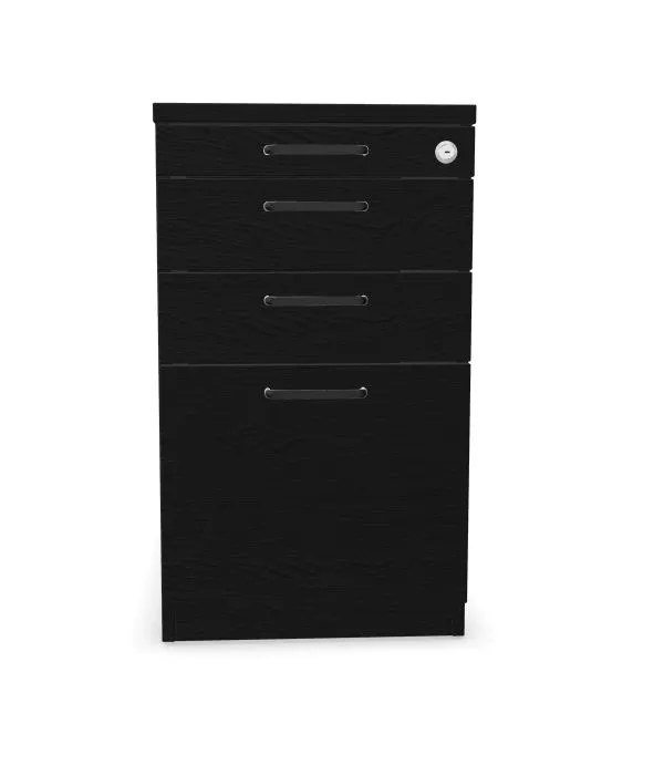 Kontenerek biurowy EASY SPACE 3D PB 43cm czarny grafitowy I sklep meblowy MIRAT.