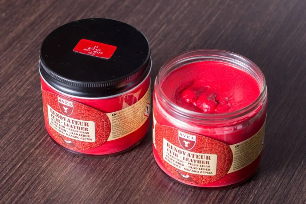 Krem koloryzujący do skóry AVEL LTHR Cream Renovator 250ml czerwony I sklep meblowy MIRAT.