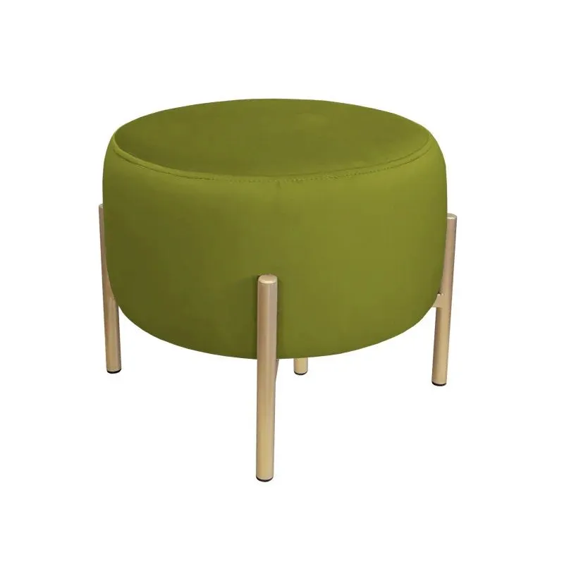 Pufa WILFRED MG VELVET oliwkowa /złota aksamitna | MIRAT. styl GLAMOUR