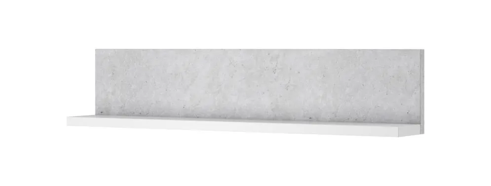 Półka BOTA biała/beton colorado HELVETIA | MIRAT. w stylu LOFT kolekcja BOTA