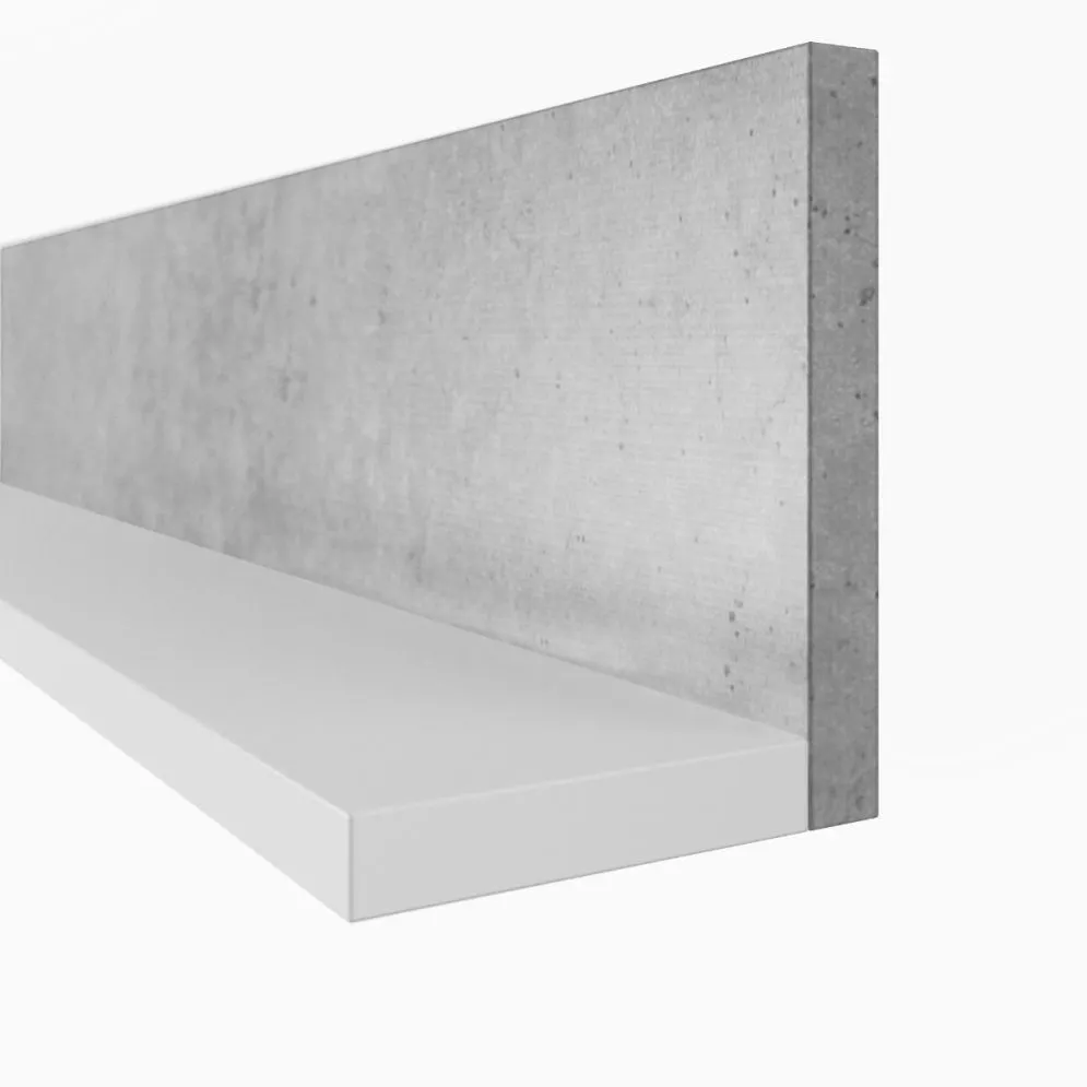 Półka BOTA biała/beton colorado HELVETIA | MIRAT. w stylu LOFT kolekcja BOTA