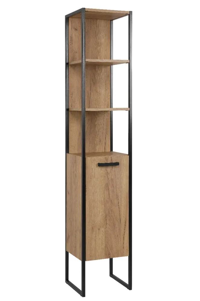 Zestaw mebli łazienkowych BROOKLIN 800 + 827 dąb craft złoty w stylu loft | MIRAT. w stylu LOFT kolekcja BROOKLIN