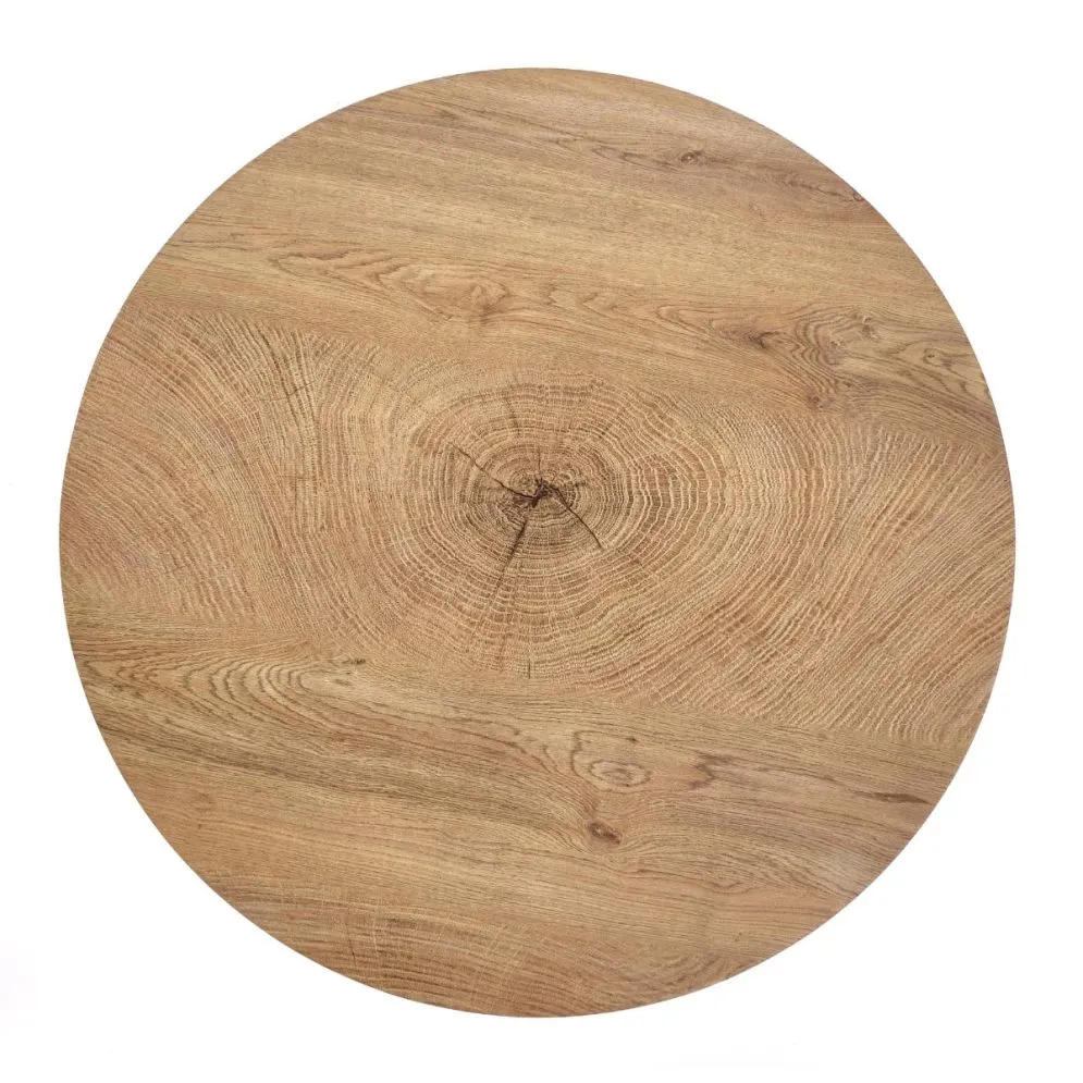 Stolik kawowy BROOKLYN 80x80 dąb/czarna do salonu w stylu industrialnym | MIRAT. styl LOFT