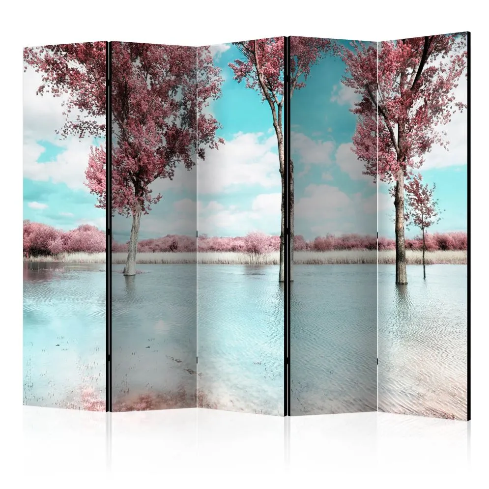 Parawan akustyczny Pejzaże 225x172 cm 3-częściowy szary | MIRAT.