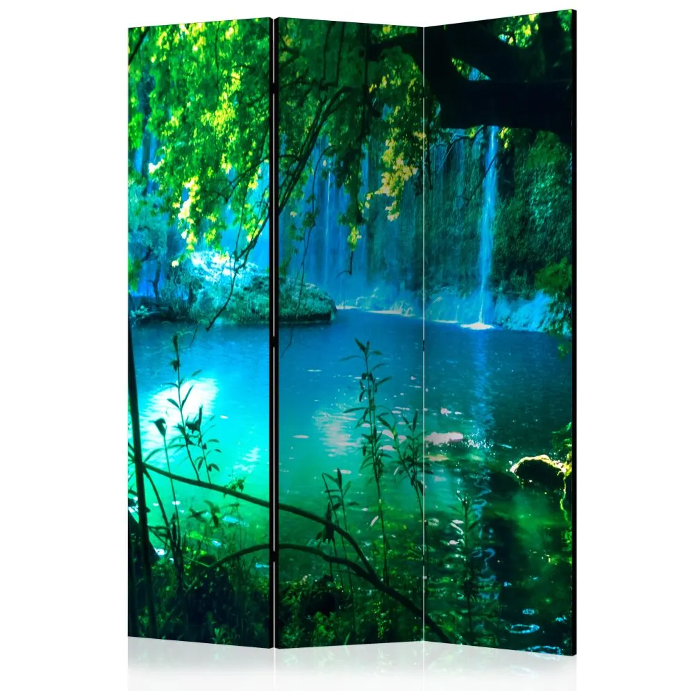 Parawan akustyczny Pejzaże 135x172 cm 3-częściowy zielony | MIRAT.