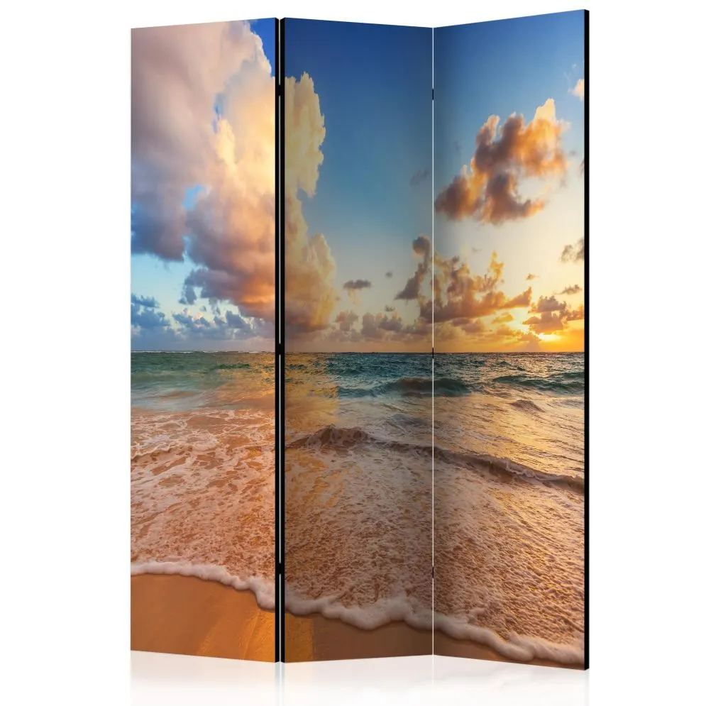 Parawan akustyczny Pejzaże 135x172 cm 3-częściowy beżowy | MIRAT.