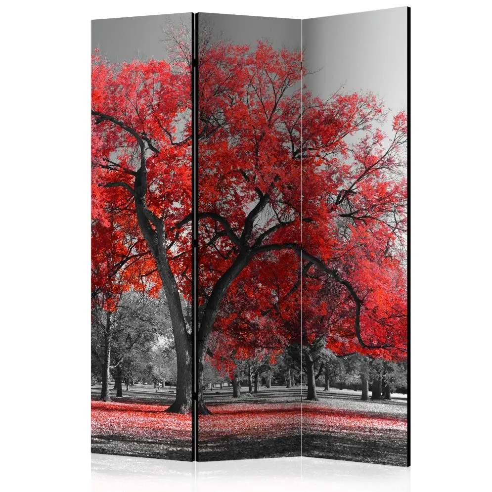 Parawan dwustronny Pejzaże 135x172 cm 3-częściowy brązowy | MIRAT.