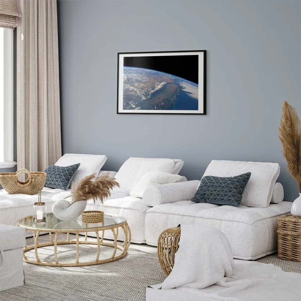 Plakat Potęga ziemi 42x29,7 cm z ramą czarną z marginesem | MIRAT.