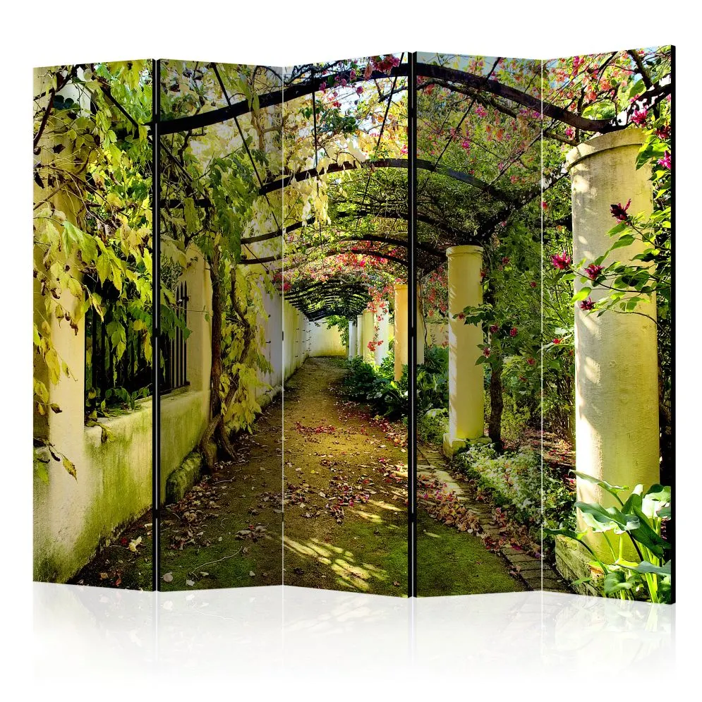 Parawan akustyczny Pejzaże 225x172 cm 5-częściowy zielony | MIRAT.