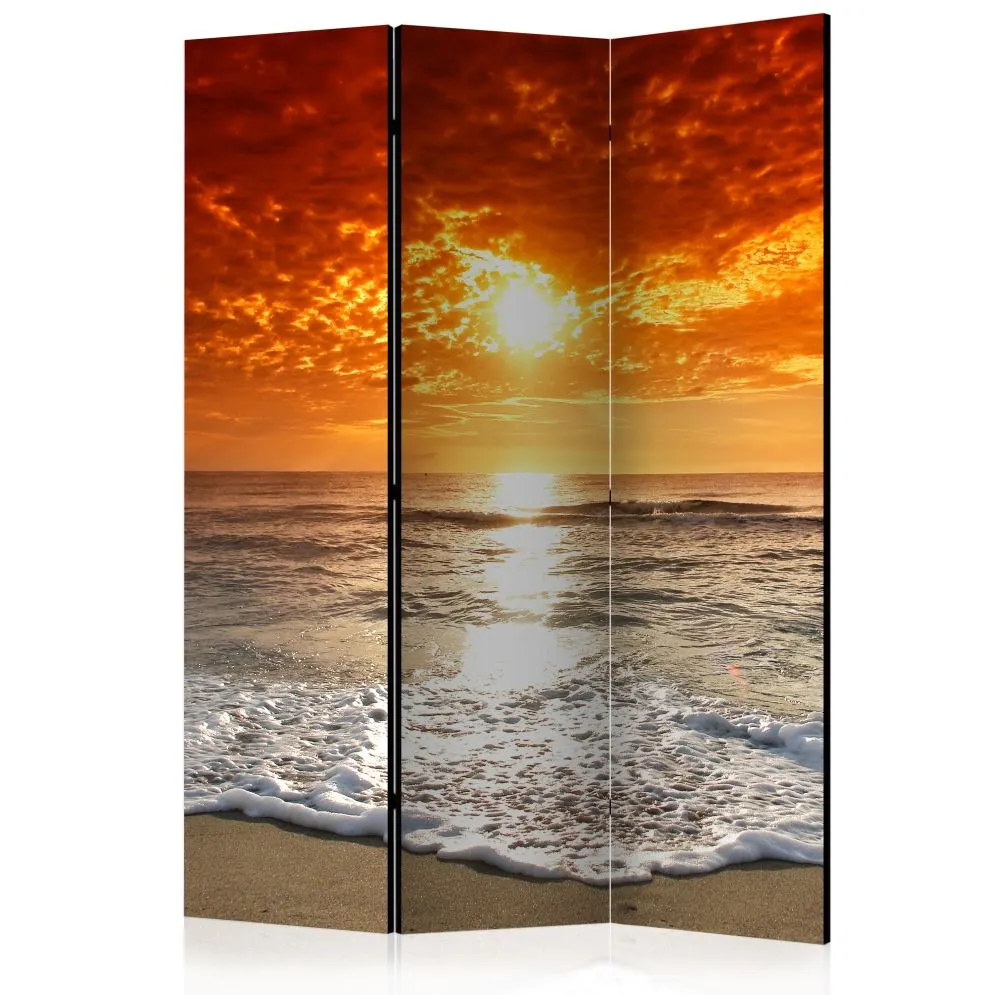 Parawan dwustronny Pejzaże 135x172 cm 3-częściowy beżowy | MIRAT.