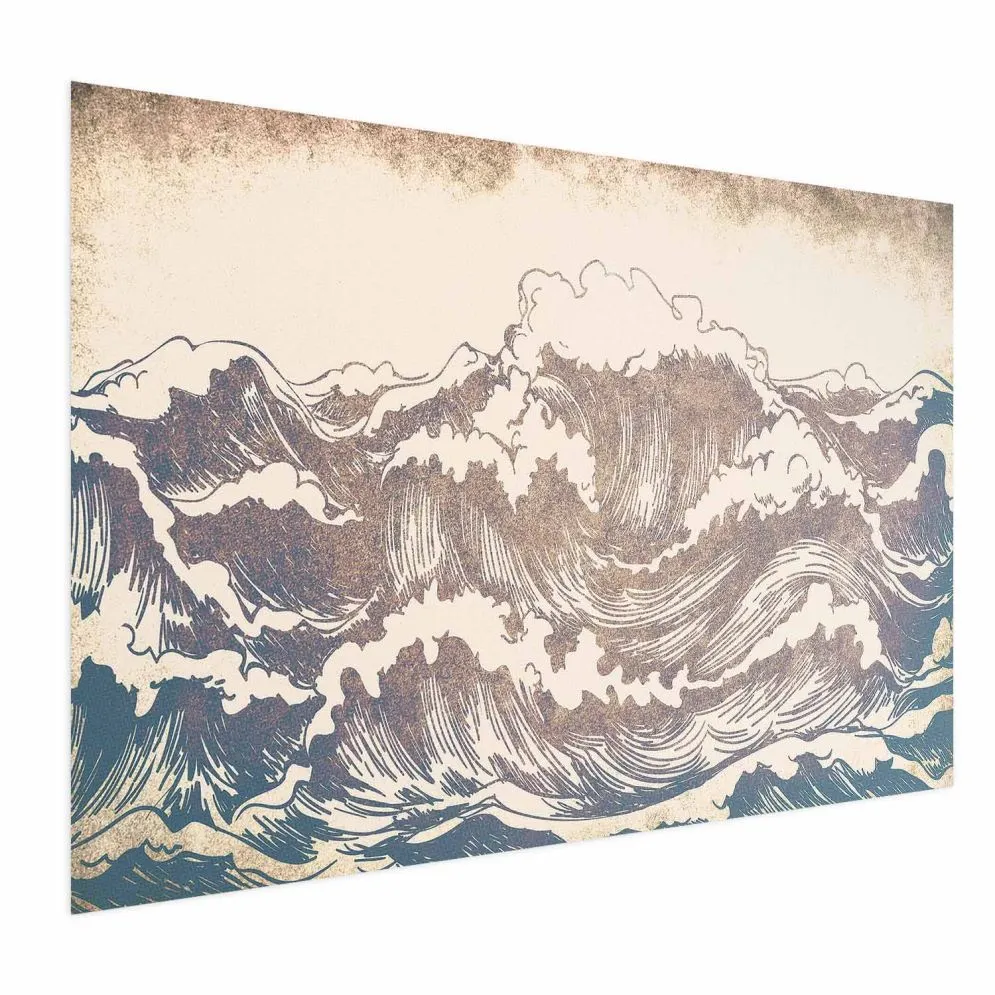 Plakat Olbrzymie fale 30x21 cm bez ramy bez marginesu | MIRAT.