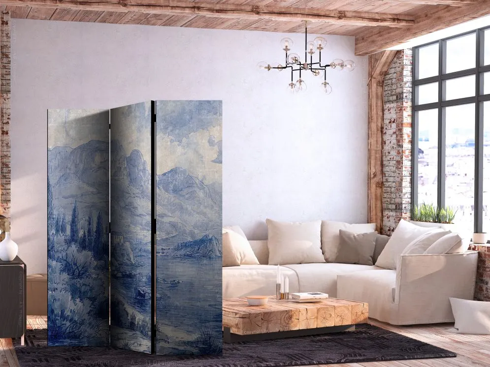 Parawan akustyczny Pejzaże 135x172 cm 3-częściowy szary | MIRAT.