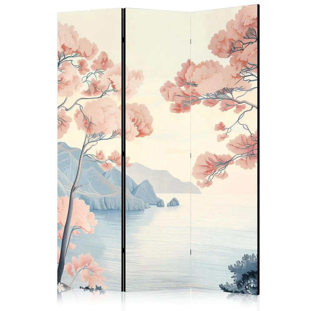 Parawan jednostronny Pejzaże 135x172 cm 3-częściowy beżowy | MIRAT.