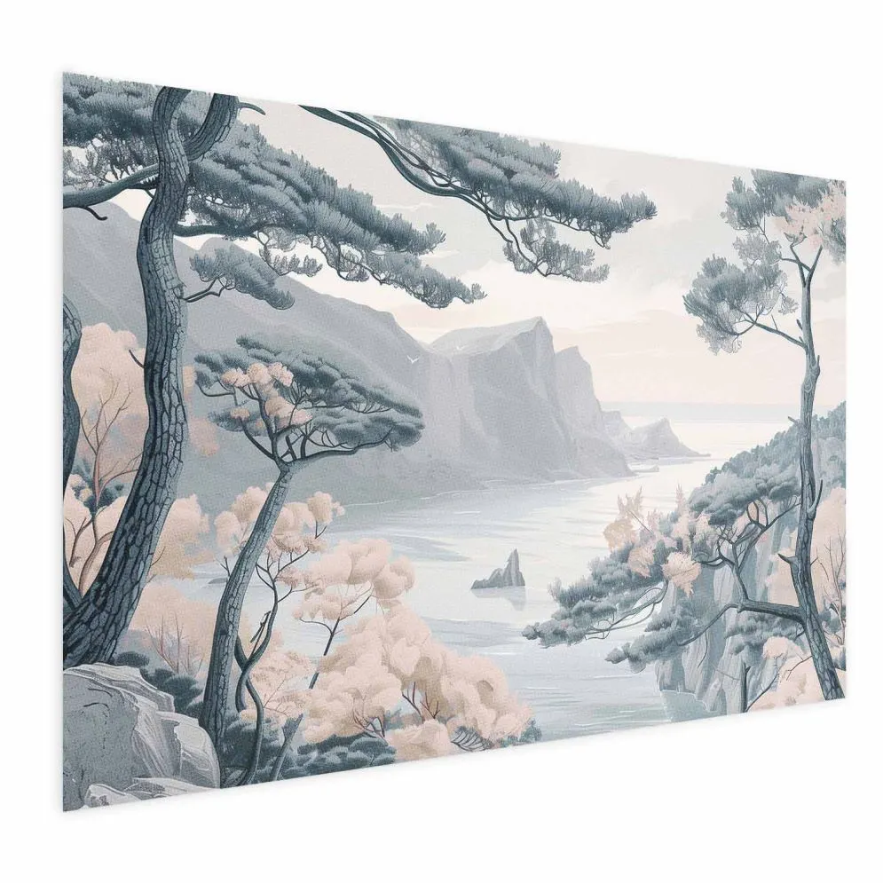 Plakat Błękitne wybrzeże 60x40 cm bez ramy z marginesem | MIRAT.