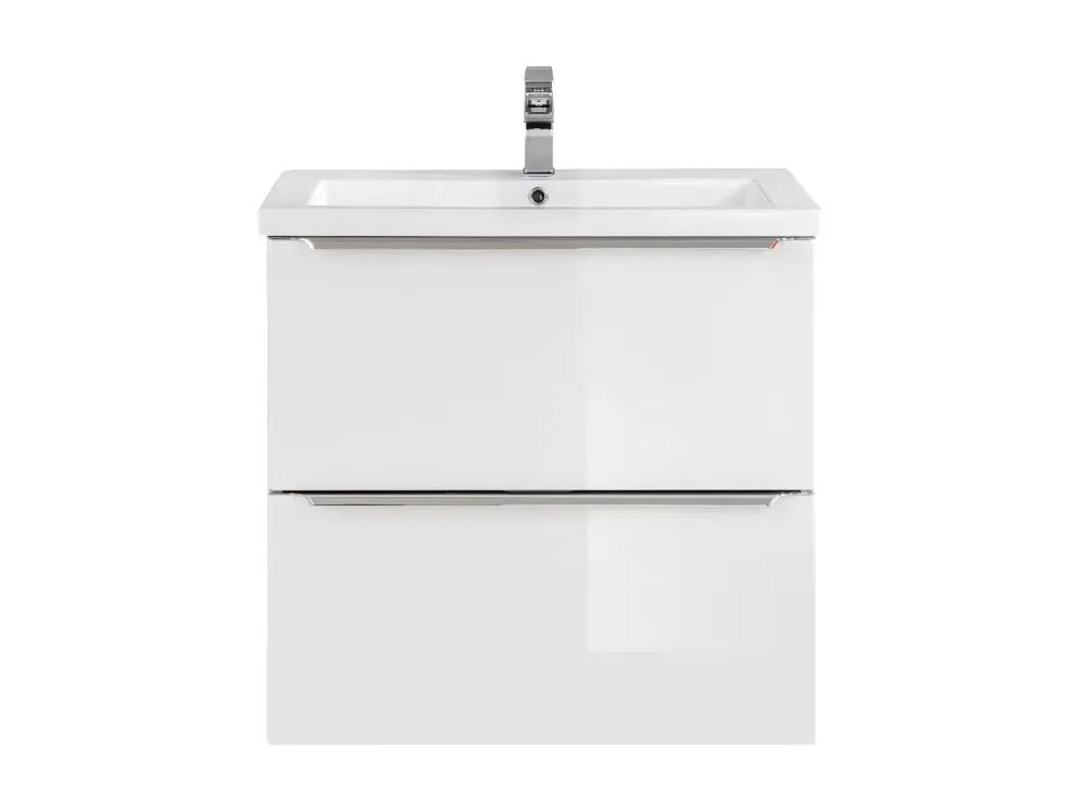 Szafka pod umywalkę MILANO / CAPRI 60 cm biała wisząca | MIRAT. w stylu kolekcja CAPRI