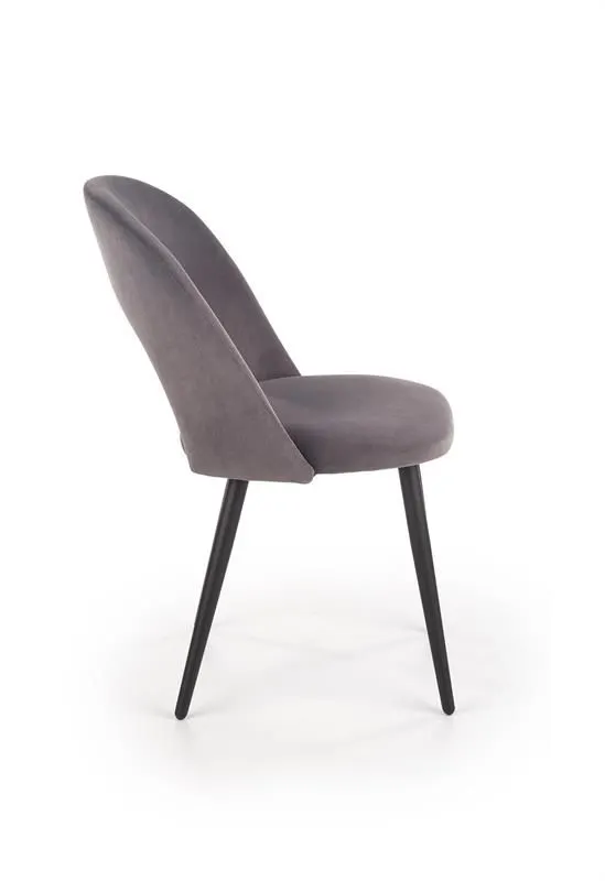 Krzesło K384 VELVET szare nowoczesne do jadalni | MIRAT. w stylu  kolekcja