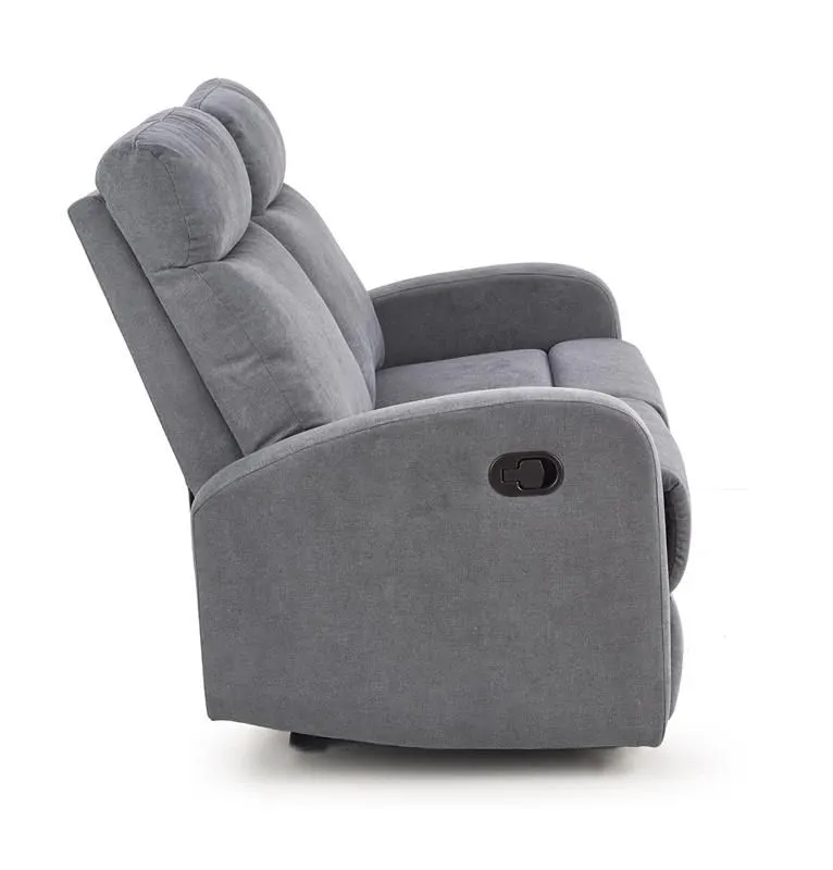 Sofa OSLO 2S szara tapicerowana do salonu | MIRAT.