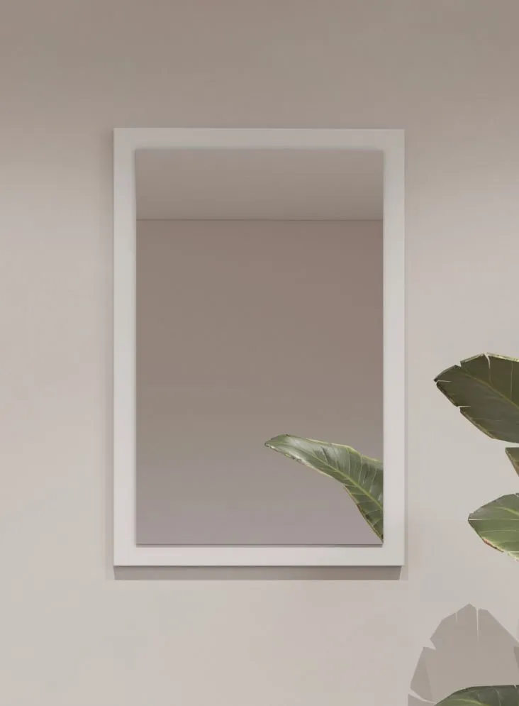 Lustro do przedpokoju CROSS 40x60cm białe prostokątne I sklep meblowy MIRAT.  kolekcja HV-CROSS