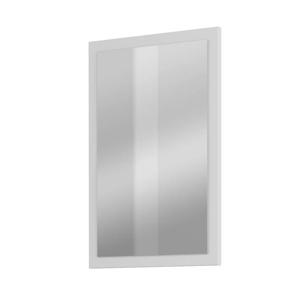 Lustro do przedpokoju CROSS 40x60cm białe prostokątne I sklep meblowy MIRAT.  kolekcja HV-CROSS
