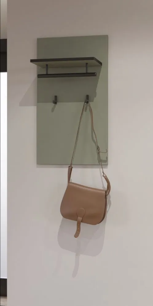 Elegancki wieszak do przedpokoju CROSS 40x70cm zielony/czarny I sklep meblowy MIRAT. kolekcja HV-CROSS
