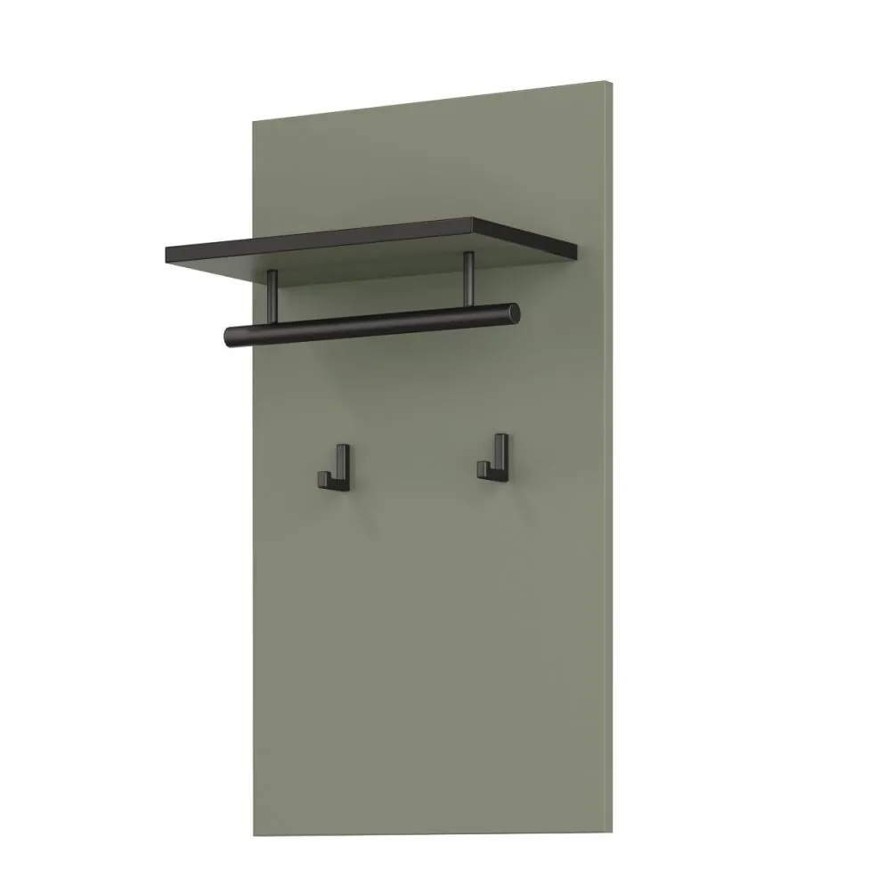 Elegancki wieszak do przedpokoju CROSS 40x70cm zielony/czarny I sklep meblowy MIRAT. kolekcja HV-CROSS