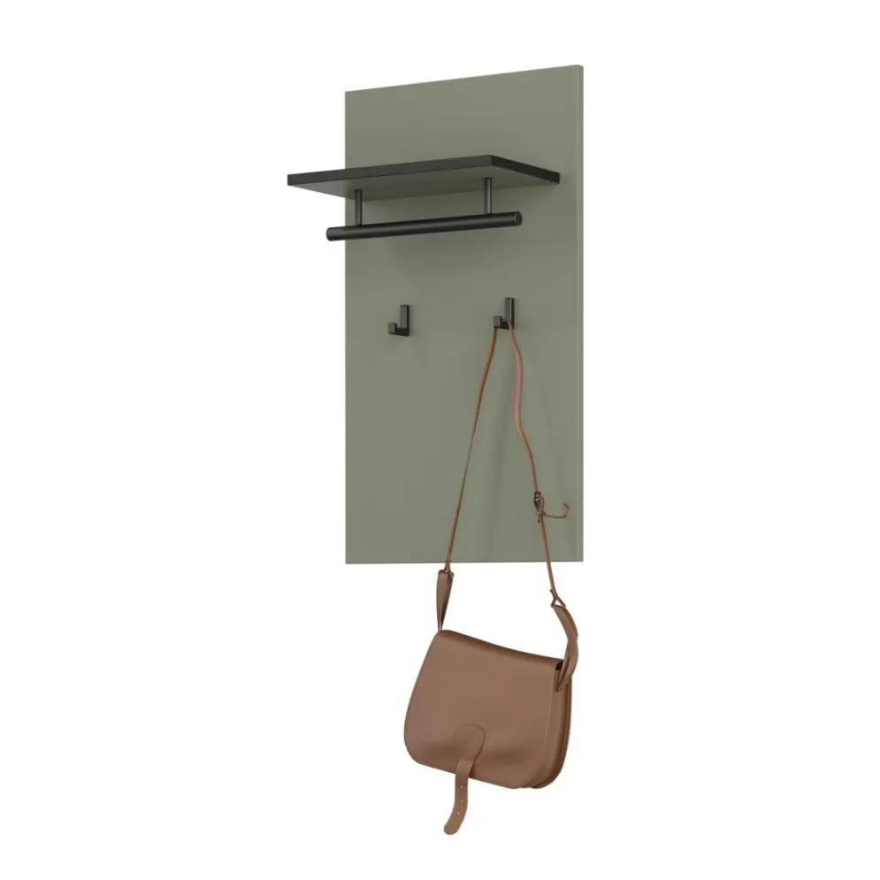Elegancki wieszak do przedpokoju CROSS 40x70cm zielony/czarny I sklep meblowy MIRAT. kolekcja HV-CROSS