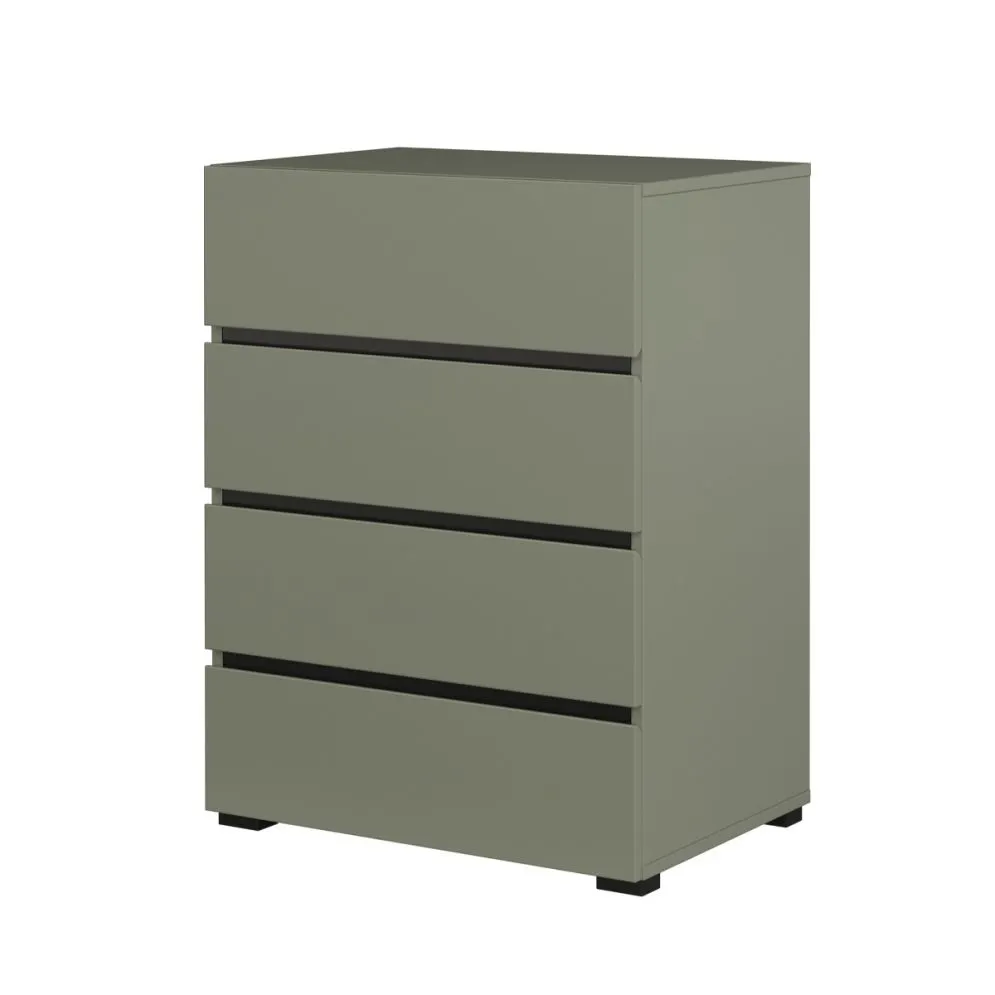 Komoda CROSS 4S 60cm zielona/czarna kolorowa I sklep meblowy MIRAT.  kolekcja HV-CROSS