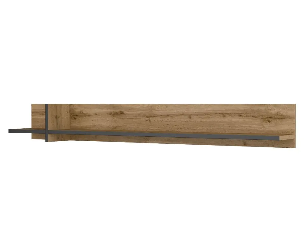 Półka wisząca CROSS 180cm dąb wotan w stylu skandynawskim I sklep meblowy MIRAT. styl SKANDYNAWSKI kolekcja HV-CROSS