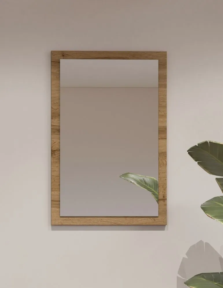 Lustro do przedpokoju CROSS 40x60cm dąb wotan wiszące I sklep meblowy MIRAT.  kolekcja HV-CROSS