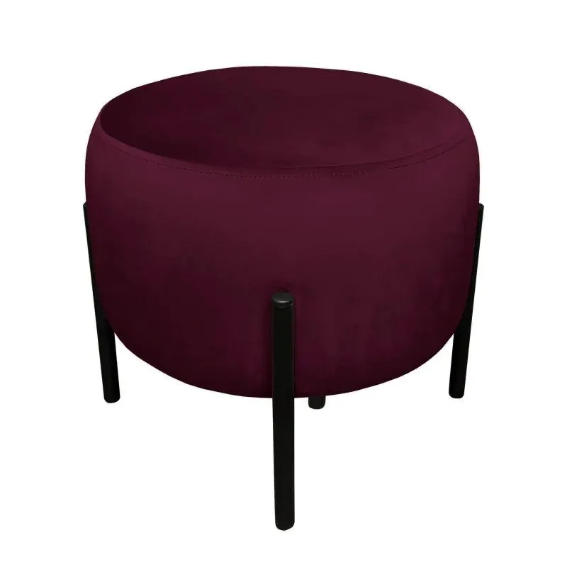Pufa WILFRED MG VELVET śliwkowa loftowa I sklep meblowy MIRAT. styl LOFT