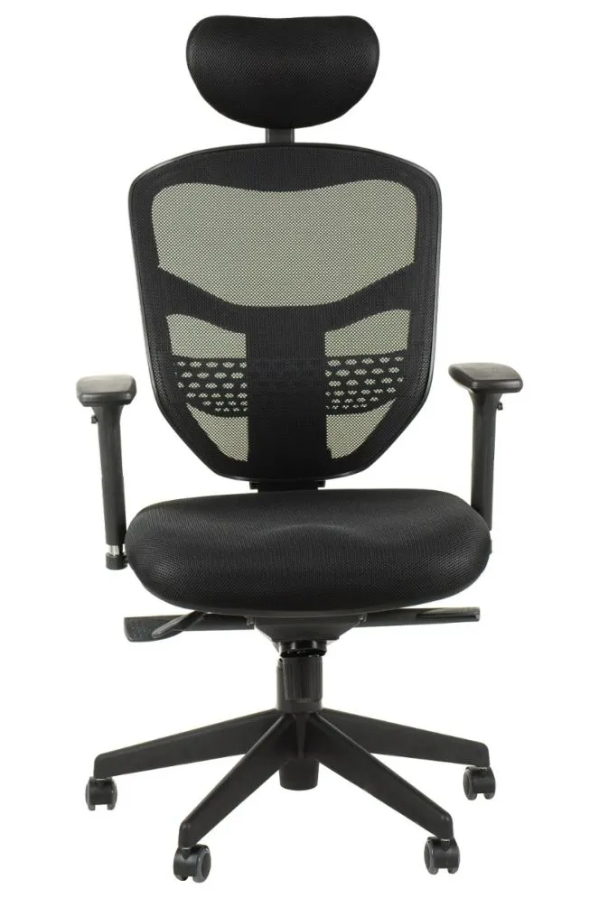 Fotel biurowy HN-5038 czarny ergonomiczny do biurka | MIRAT.
