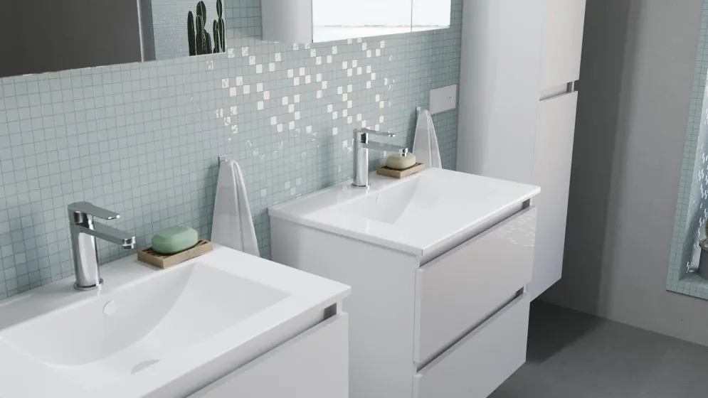 Szafka pod umywalkę ARCO 80 cm biała połysk modułowa | MIRAT