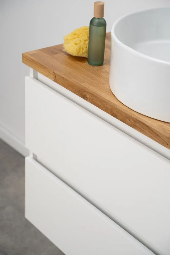 Szafka pod umywalkę ARCO 80 cm biała połysk modułowa | MIRAT