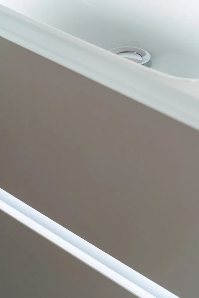 Szafka pod umywalkę NEO 60 cm czarna mat z oświetleniem LED i czujnikiem ruchu | MIRAT kolekcja NEO