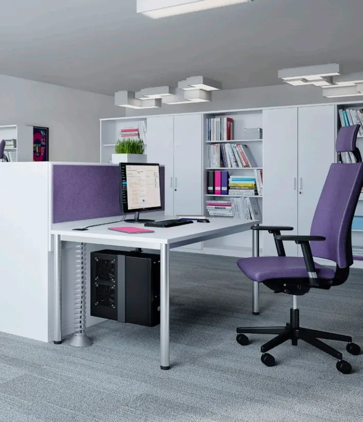 Regał biurowy EASY SPACE CABINET O 5-OH 80cm biały na książki I sklep meblowy MIRAT.