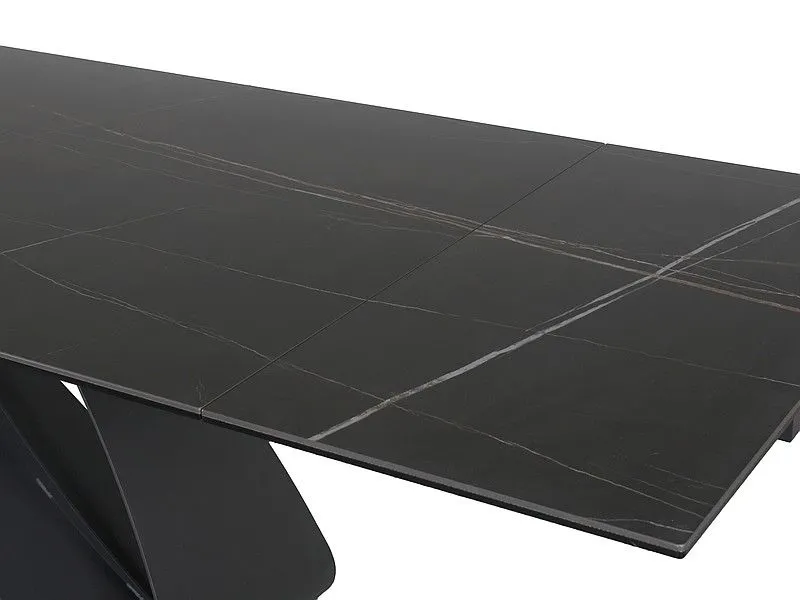 Stół DIUNA CERAMIC 160(240)x90 czarny I sklep meblowy MIRAT. styl LOFT