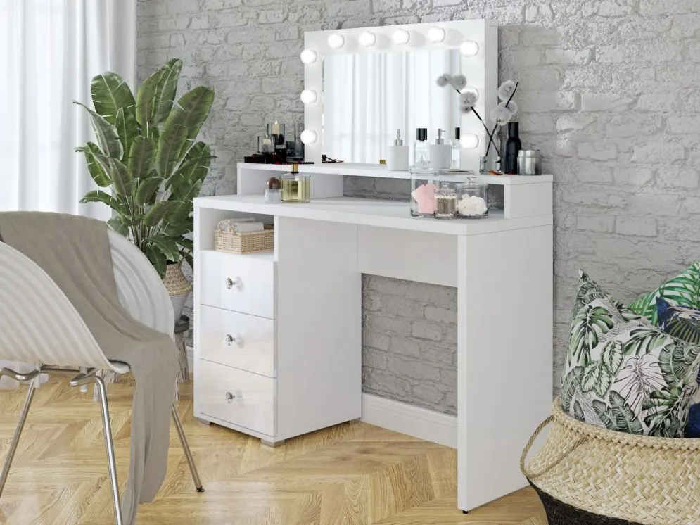 Toaletka DIVA z lustrem I sklep meblowy MIRAT. styl SKANDYNAWSKI