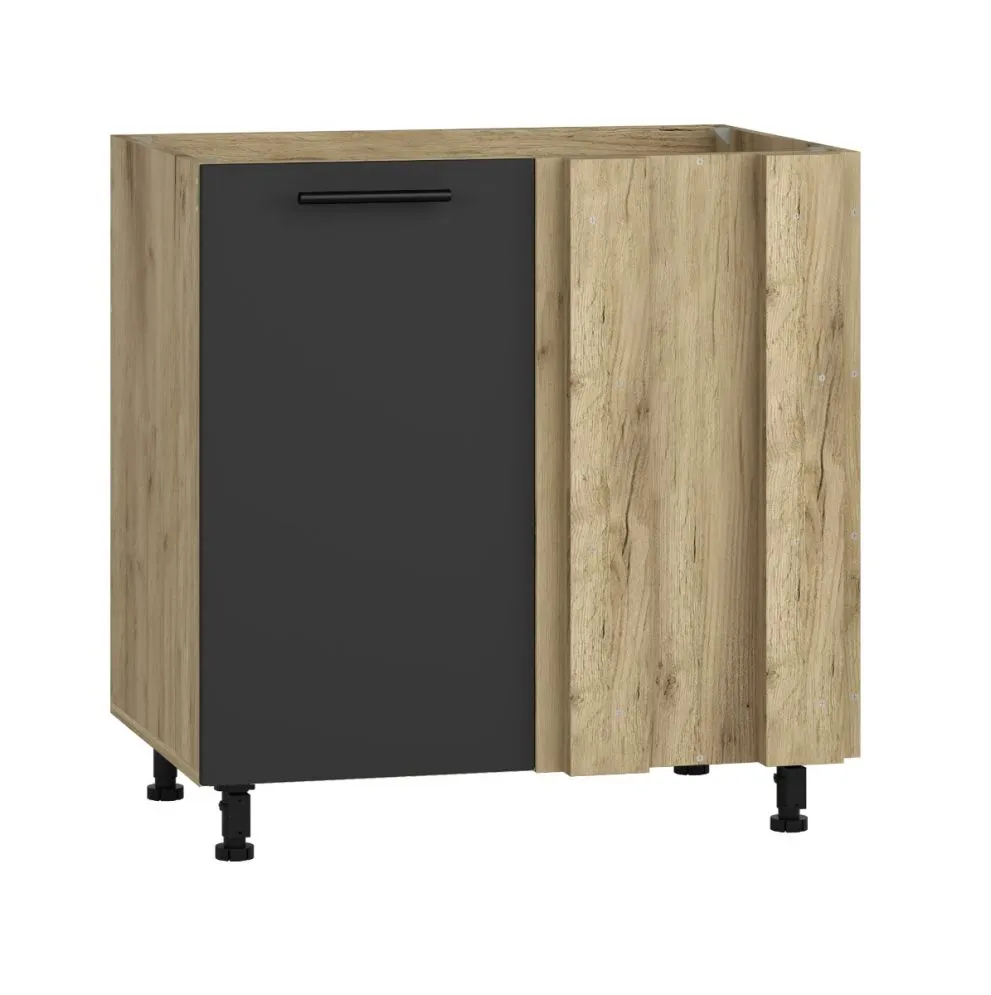 Szafka kuchenna narożna pod zlew 80 VENTO DKN-100/82 antracyt do kuchni | MIRAT. styl LOFT kolekcja VENTO