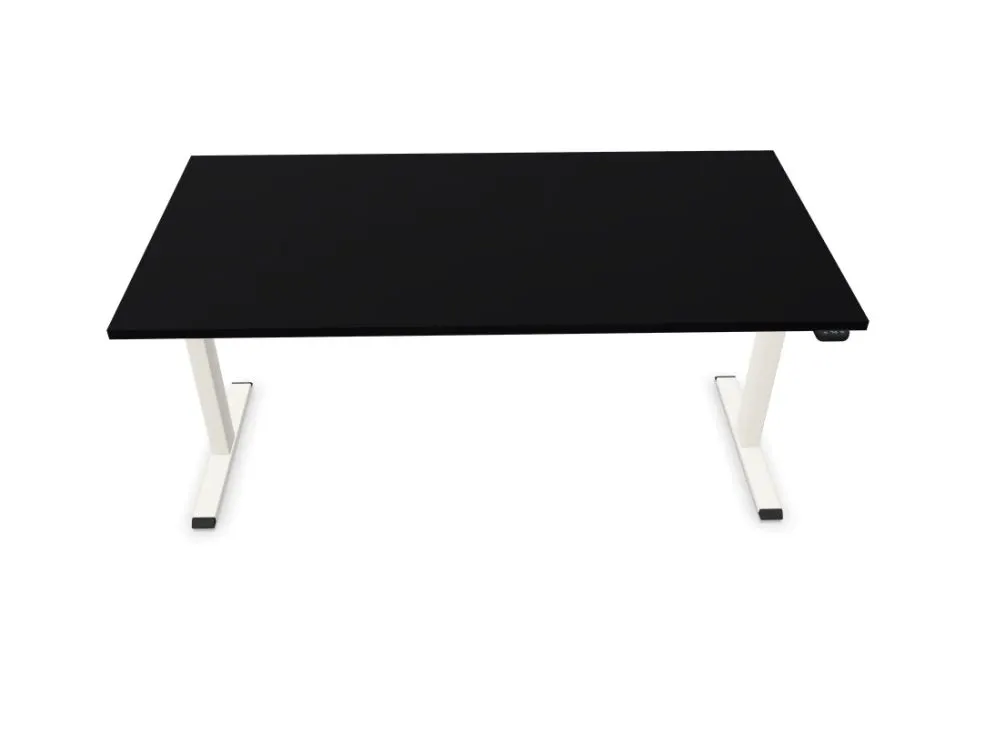 Biurko eCOMO 160x80cm czarne z regulacją wysokości do pracy I sklep meblowy MIRAT.