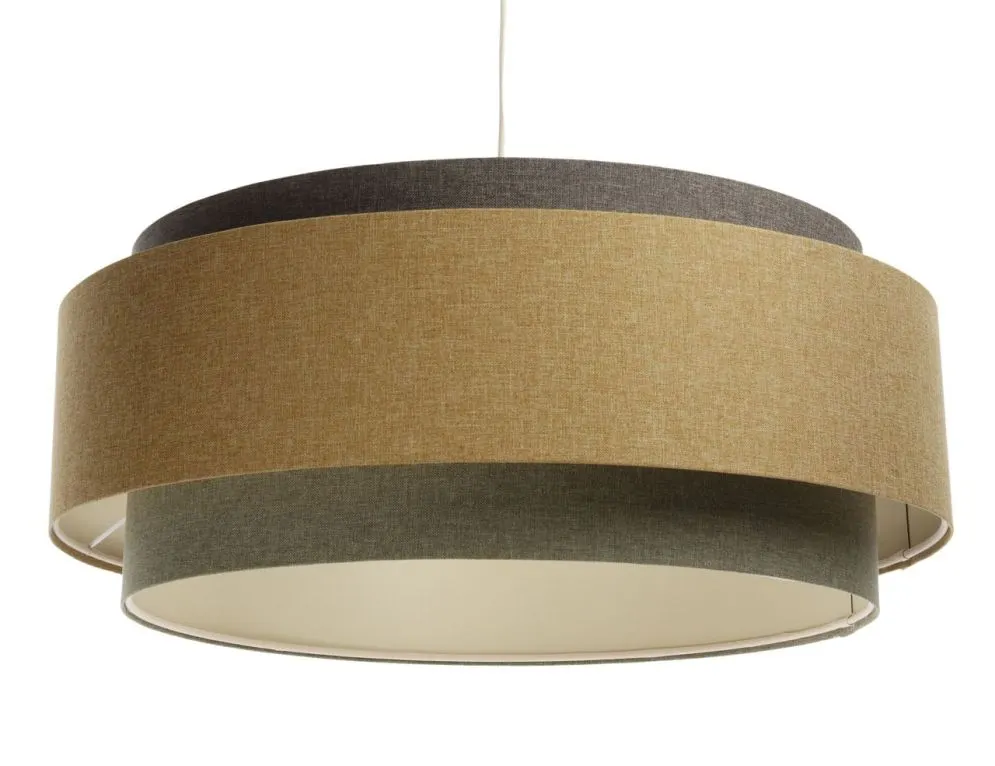 Lampa wisząca ERUTAN DUDU szara/beżowa w kształcie walca I sklep meblowy MIRAT.
