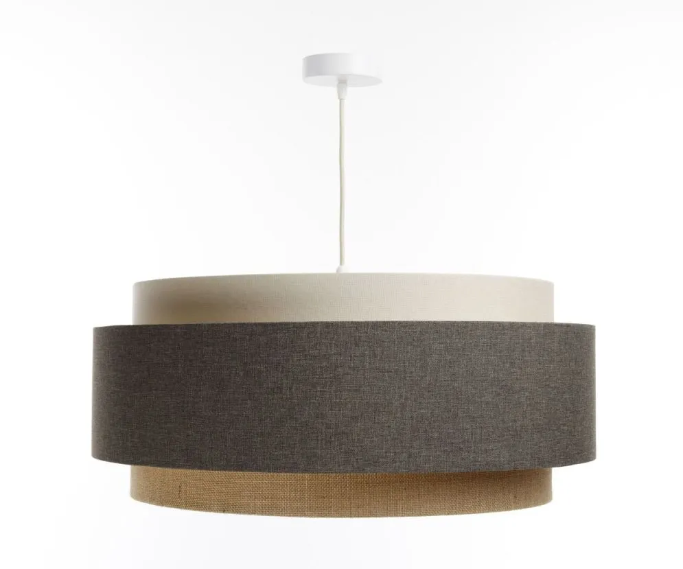 Lampa wisząca ERUTAN DUDU RATTAN kremowa/szara/beżowa na 1 żarówkę I sklep meblowy MIRAT.