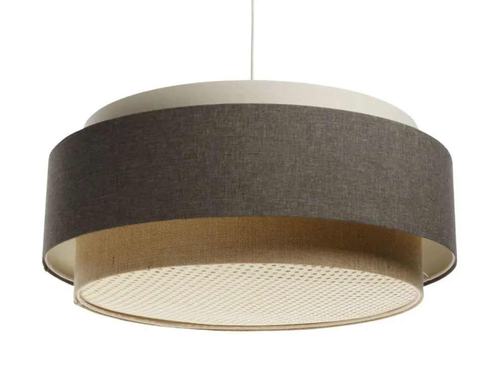 Lampa wisząca ERUTAN DUDU RATTAN kremowa/szara/beżowa na 1 żarówkę I sklep meblowy MIRAT.