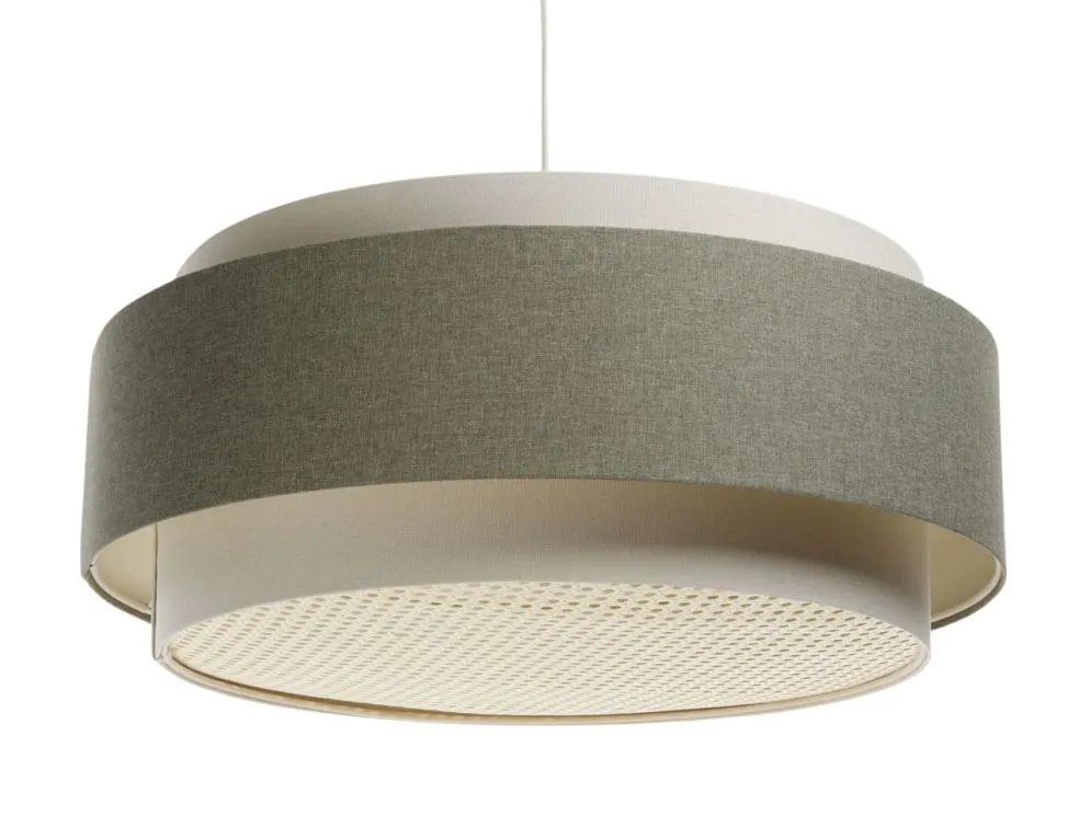 Lampa wisząca ERUTAN DUDU RATTAN kremowa/zielona minimalistyczna I sklep meblowy MIRAT.
